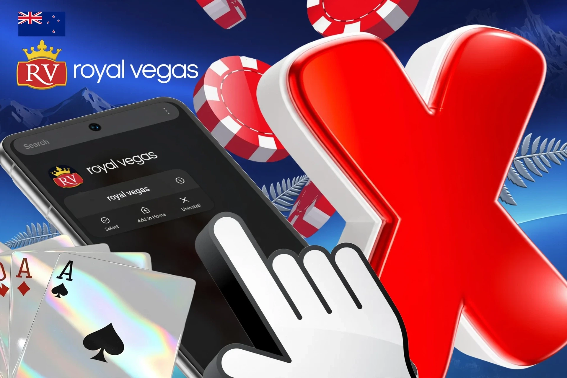 Description of Royal Vegas account deletion procedure via support service